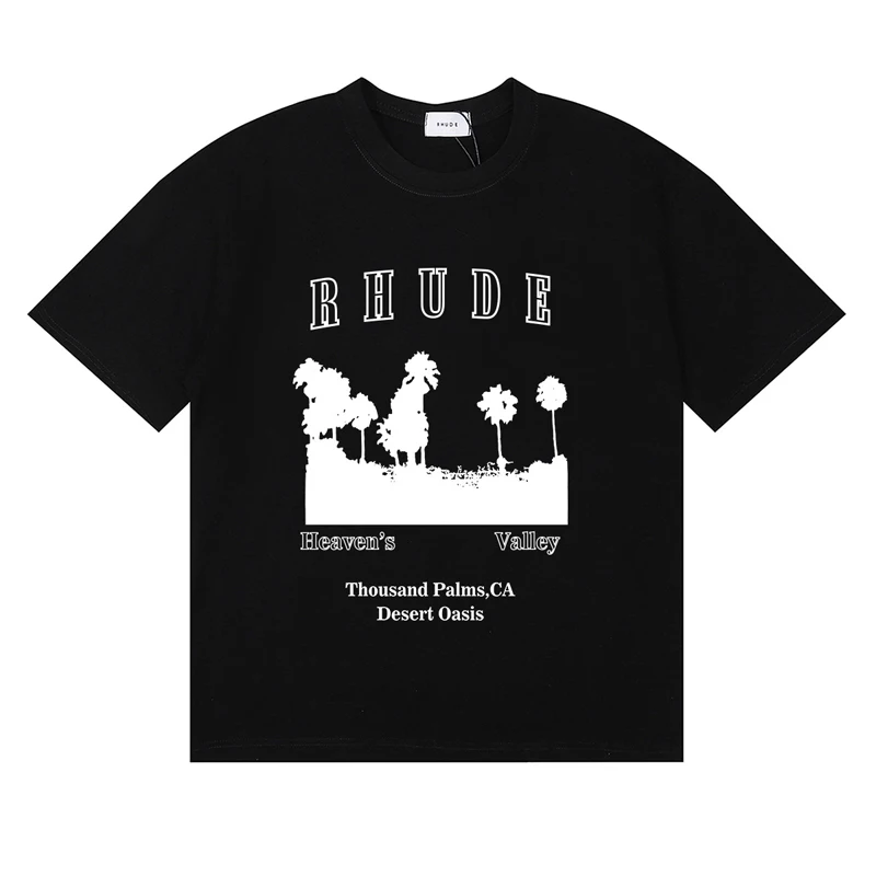 Street Fashion Brand Logo - تي شيرت عصري من ماركة Rhude