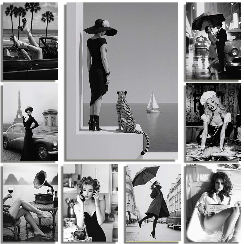 Street Fashion Poster - لوحة فنية فاخرة على قماش كانفاس