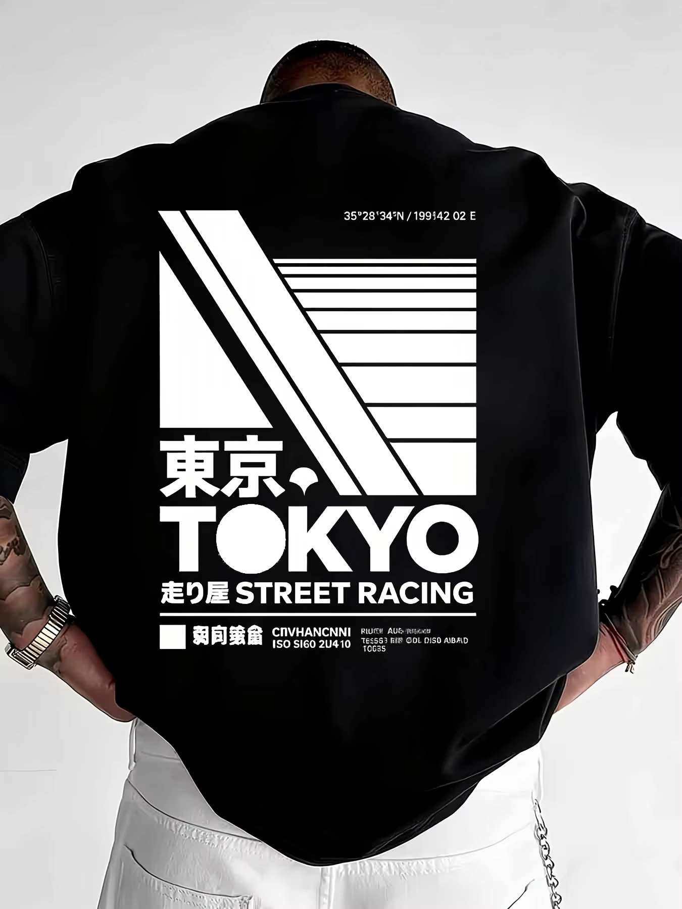 Street Fashion In Tokyo - تي شيرت مطبوع بأسلوب شوارع طوكيو