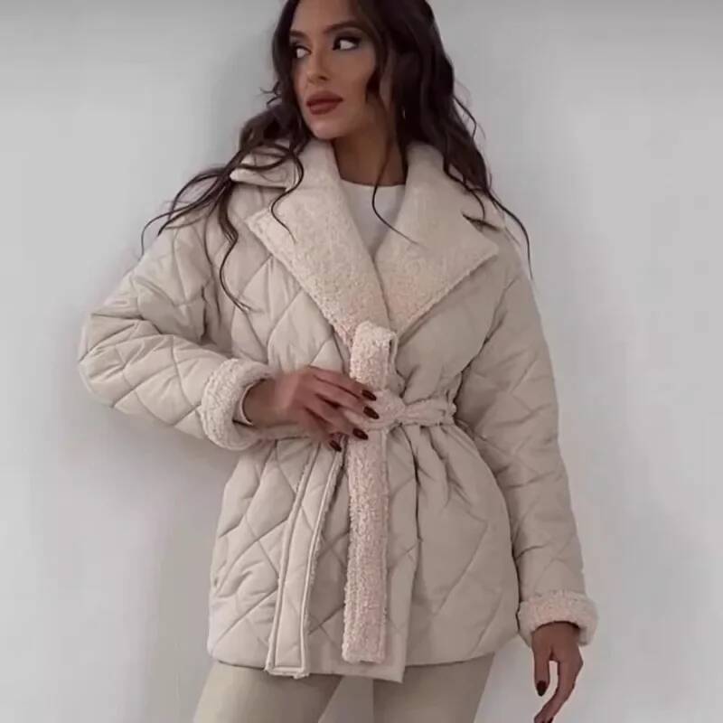 معطف أنيق مبطن بفرو صناعي للنس - مراجعة Street Fashion Taiwan وسعره