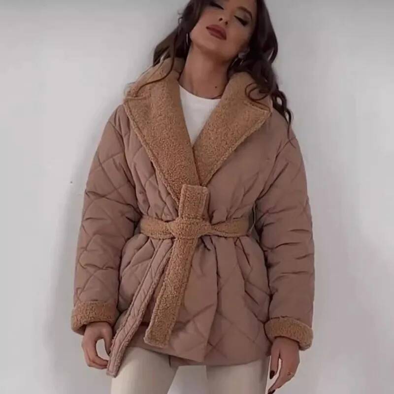 معطف أنيق مبطن بفرو صناعي للنس - مراجعة Street Fashion Taiwan وسعره