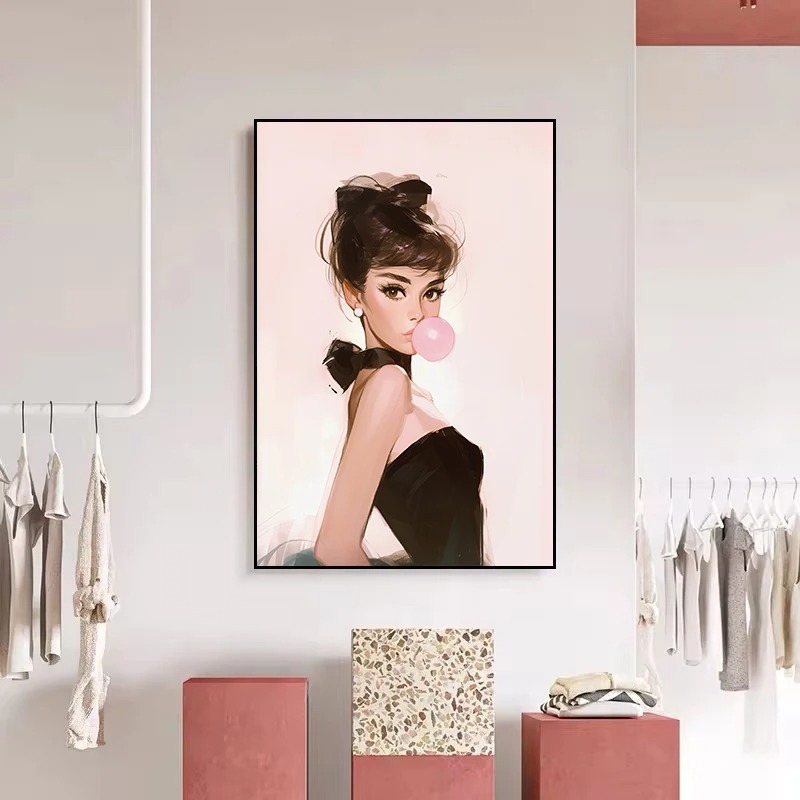 لوحة قماشية لمباني الشوارع في  - مراجعة Street Fashion Poster وسعره