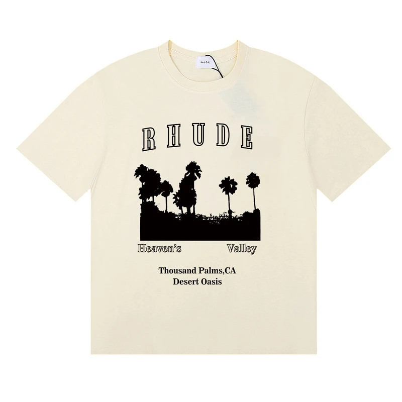 تي شيرت عصري من ماركة Rhude لل - مراجعة Street Fashion Brand Logo وسعره