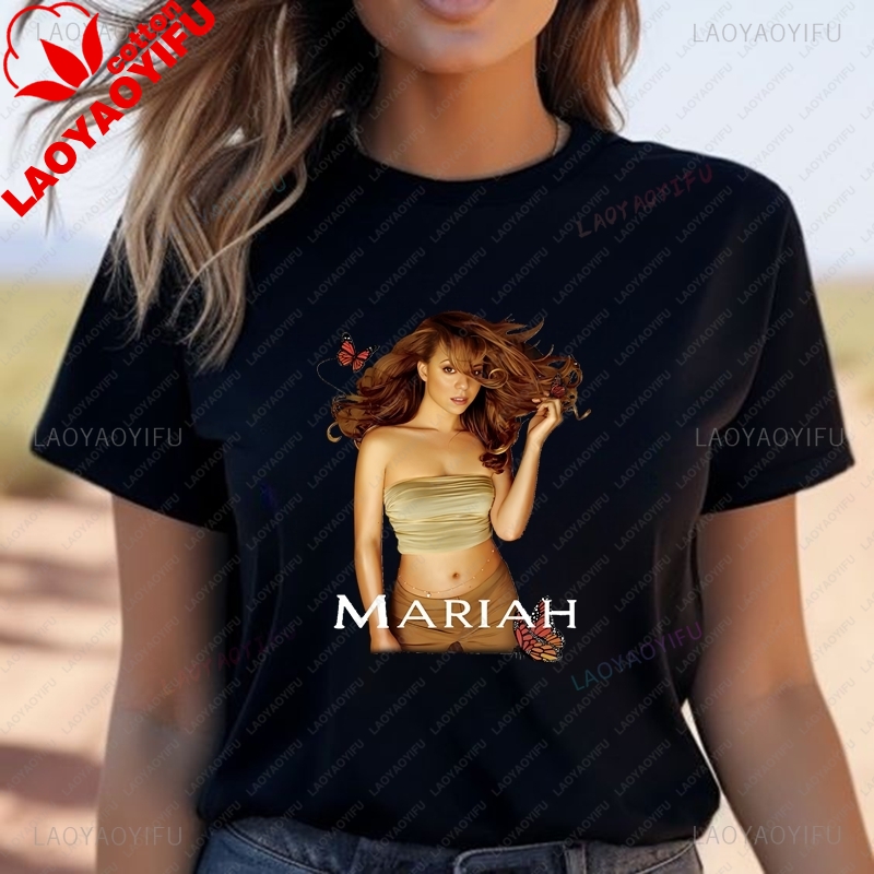 تي شيرت ماريا كاري الكلاسيكي ب - مراجعة Street Fashion Poster وسعره