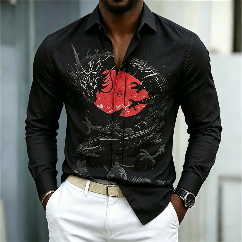 قميص رجالي جديد لعام 2026 بنمط - مراجعة Street Fashion Style وسعره