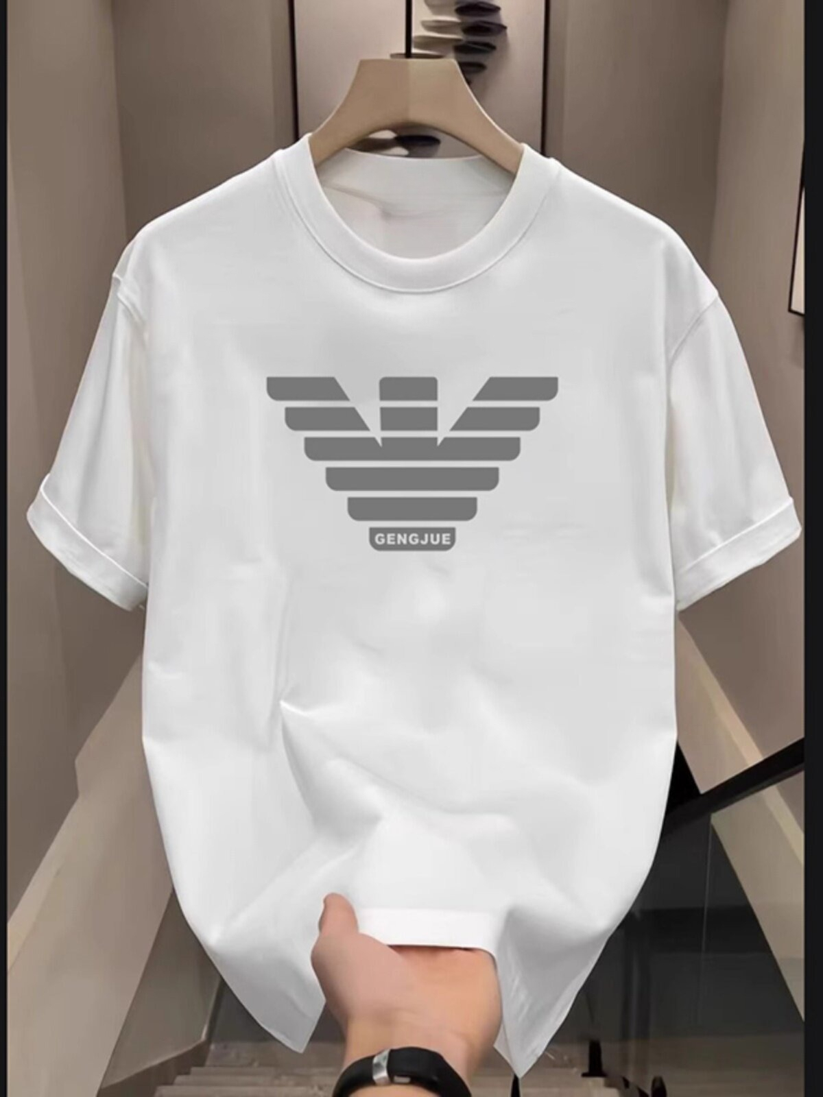 تي شيرت كاجوال كلاسيكي بشعار ا - مراجعة Street Fashion Brand Logo وسعره