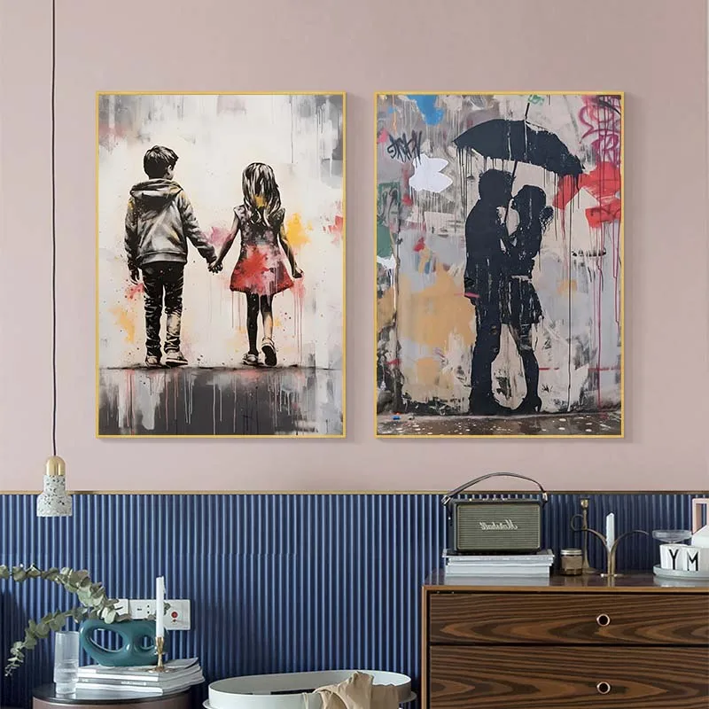 بانكسي الكتابة على الجدران صبي - مراجعة Street Fashion Poster وسعره