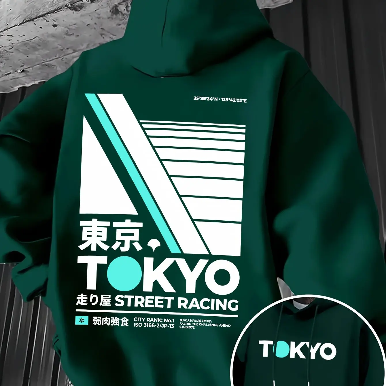 هودي رجالي بطباعة مزدوجة الجان - مراجعة Street Fashion In Tokyo وسعره