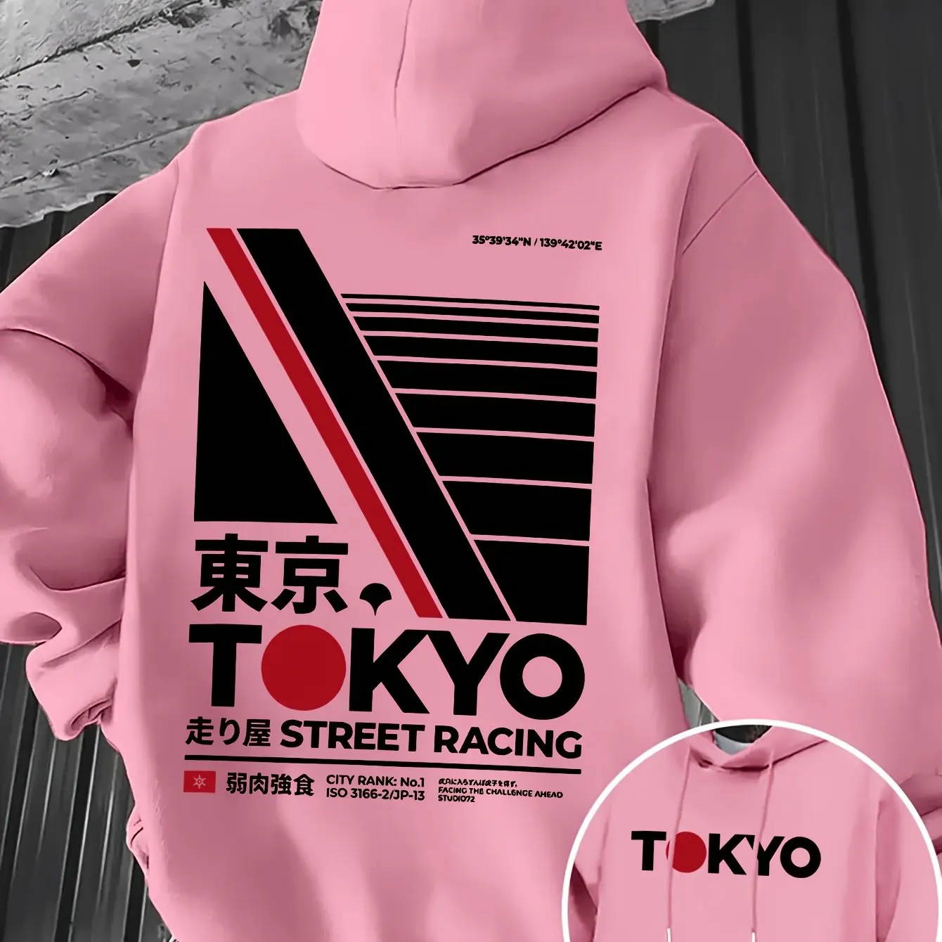 هودي رجالي بطباعة مزدوجة الجان - مراجعة Street Fashion In Tokyo وسعره